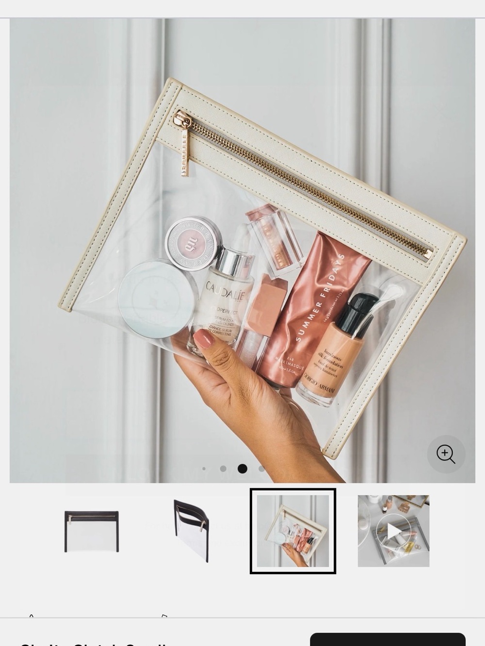 Truffle Clarity Clear Pouch Bag